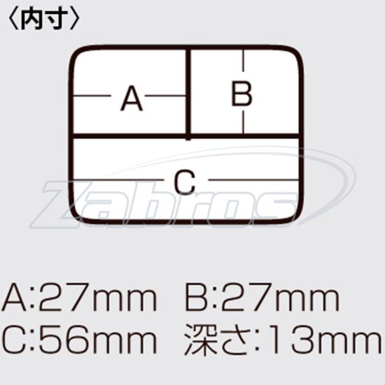 Картинка Meiho Square 3-frame Case, 6,6x6,6x1,8 см
