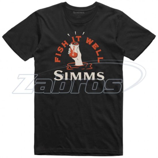 Фото Simms Cheers Fish It Well T-Shirt, 13394-001-50, XL, Black