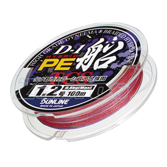 Картинка Sunline D-1 Hybrid PE Fune, #1,5, 0,21 мм, 10 кг, 150 м, Multi Color