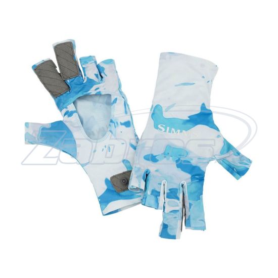 Фото Simms SolarFlex SunGlove, 12661-940-40, L, Cloud Camo Blue