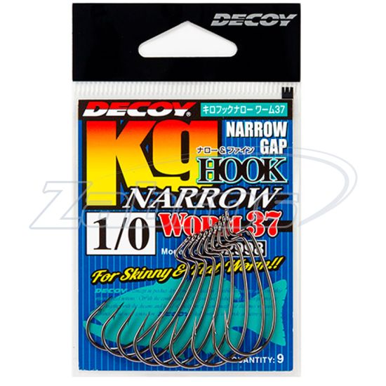 Картинка Decoy Worm37, KG Hook Narrow, 3, 9 шт