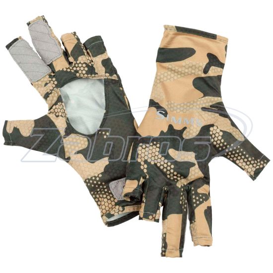 Фото Simms Bugstopper Sunglove, 12994-915-40, L, Hex Flo Camo Timber