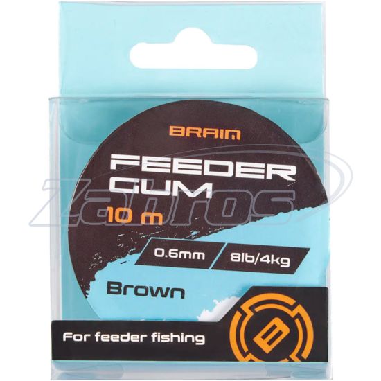 Фотографія Brain F-Gum, 0,8 мм, 6 кг, 10 м, Brown