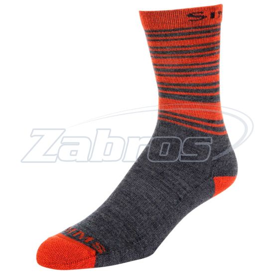 Фото Simms Merino Lightweight Hiker Sock, 13146-003-50, XL, Carbon