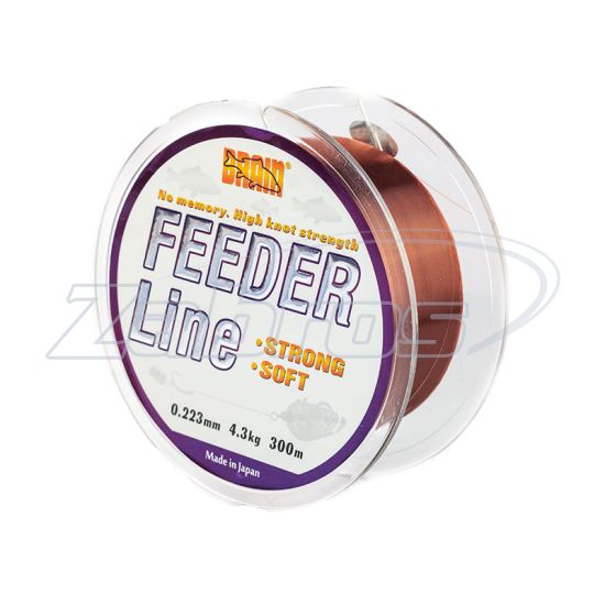 Фото Brain Feeder, 0,22 мм, 4,3 кг, 300 м, Brown Фото Brain Feeder, 0,22 мм, 4,3 кг, 300 м, Brown