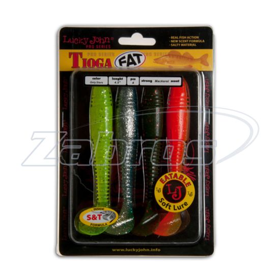 Фото Lucky John Tioga Fat MIX1, 4,50", 11,45 см, 4 шт, 140147-MIX1