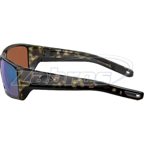Картинка Costa Del Mar Fantail Pro, 97963887489, Matte Wetlands Green Mirror, Glass