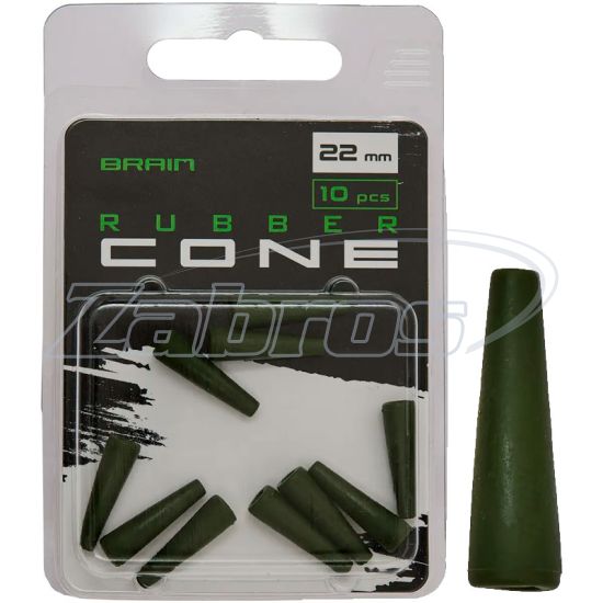 Фото Brain Rubber Cone, 2,2 см, 10 шт, Dark Green Фото Brain Rubber Cone, 2,2 см, 10 шт, Dark Green