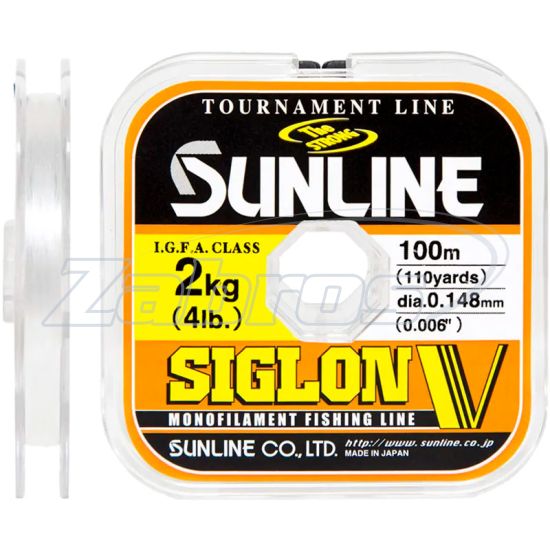 Фото Sunline Siglon V, 0,21 мм, 4 кг, 100 м, Clear