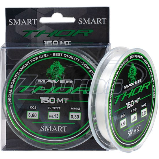 Фото Maver Smart Monofilo Thor, 0,2 мм, 3 кг, 150 м Фото Maver Smart Monofilo Thor, 0,2 мм, 3 кг, 150 м