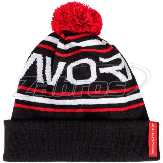 Фотографія Favorite Fleece Hat, 56, Black/Red