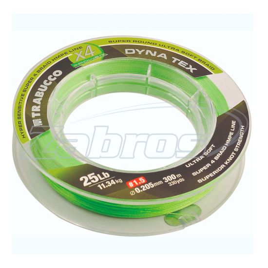 Фото Trabucco X4 Power, 054-31-140, 0,15 мм, 6,81 кг, 150 м, Lime Yellow