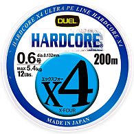 Шнур Duel Hardcore X4, H3248N-5CBL, #1,2, 0,18 мм, 9 кг, 200 м, 5 Color Yellow Marking, купити, ціни в Києві та Україні, інтернет-магазин | Zabros