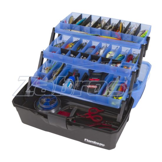 Ціна Flambeau Classic 3-Tray Frost Series, 6383, 40,6x22,9x21 см, Blue