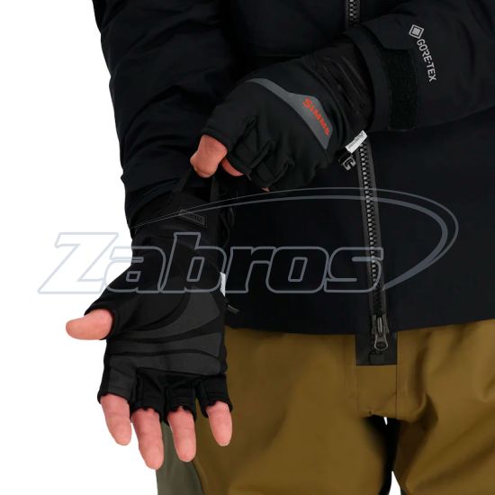 Цена Simms Windstopper Half-Finger Fishing Glove, 13795-001-10, XS, Black