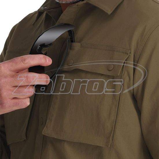 Купить Simms Lodge Work Shirt, 14109, L, Driftwood