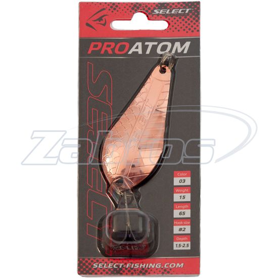 Фотографія Select ProAtom, 15 г, 6,5 см, 03 Фотографія Select ProAtom, 15 г, 6,5 см, 03