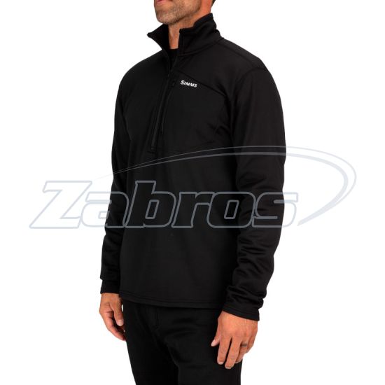 Купить Simms Thermal Qtr Midlayer Zip Top, 13314-001-50, XL, Black