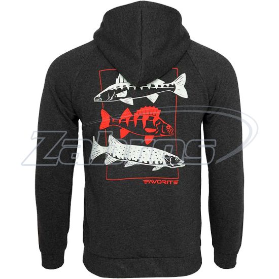 Фотография Favorite Hoodie Trio Fish, XXXL, Black