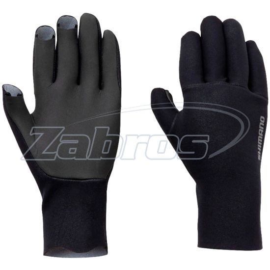 Фото Shimano Chloroprene EXS 3 Cut Gloves, L, Black