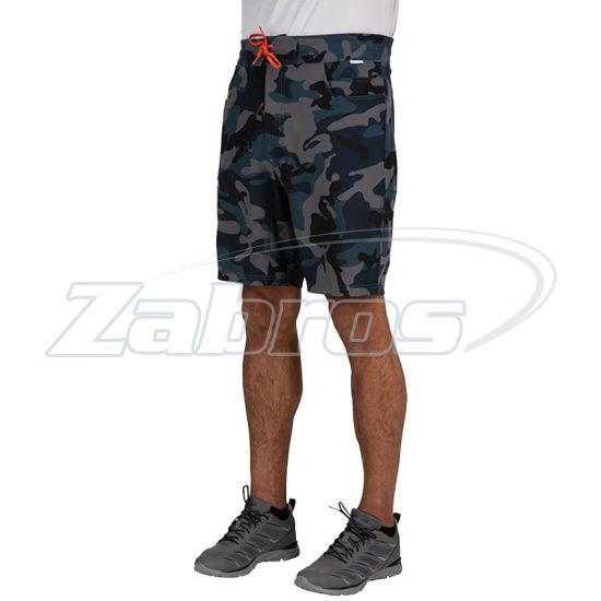 Фотография Simms Seamount Board Shorts, 13495-729-W38, Woodland Camo Storm