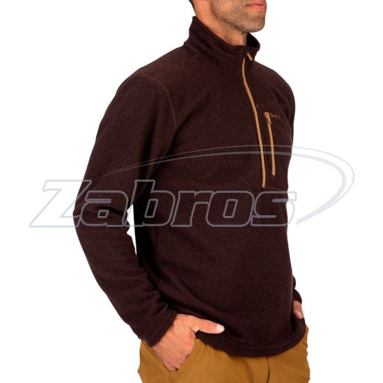 Фотография Simms Rivershed Quarter Zip, 13070-901-50, XL, Mahogany