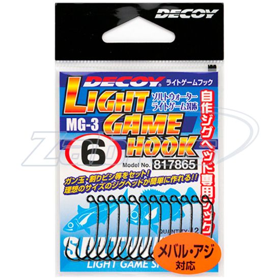 Ціна Decoy MG-3, Light Game Hook, 6, 12 шт