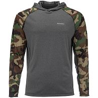 Футболка Simms SolarFlex Hoody - Print, 12162-687-60, XXL, Woodland Camo/Carbon Heather: купить, цена, Киев, Украина | Zabros