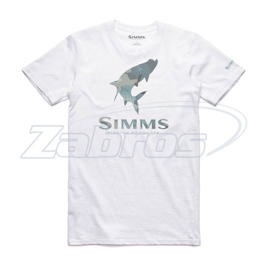 Фото Simms Tarpon Hex Flo Camo T-Shirt, 13117-100-20, S, White