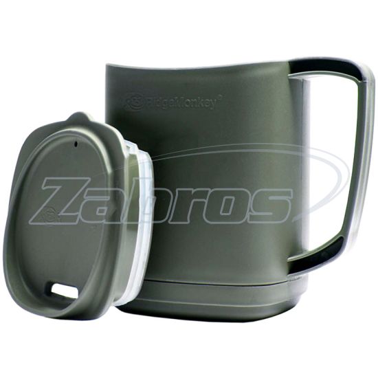Фотографія RidgeMonkey ThermoMug, RM115, 0,4 л, Gunmetal Green Фотографія RidgeMonkey ThermoMug, RM115, 0,4 л, Gunmetal Green