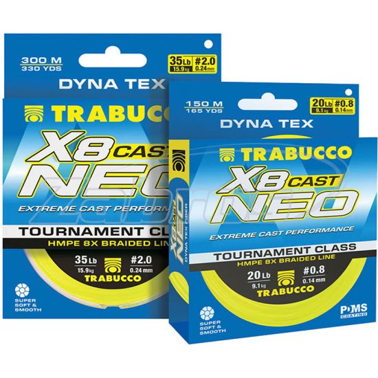 Фотографія Trabucco Dyna Tex Neo X8 Cast, 054-14-120, 0,205 мм, 11,34 кг, 150 м