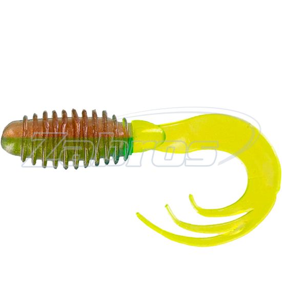 Фото Big Bite Baits Ring Triple Tip Grub, 2,00", 5,08 см, 10 шт, Pumpkin/Chart