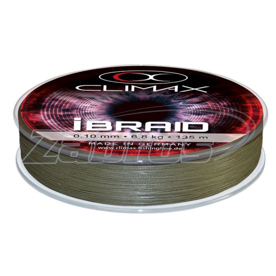 Фото Climax iBraid, 9403-10135-014, 0,14 мм, 11,3 кг, 135 м, Olive