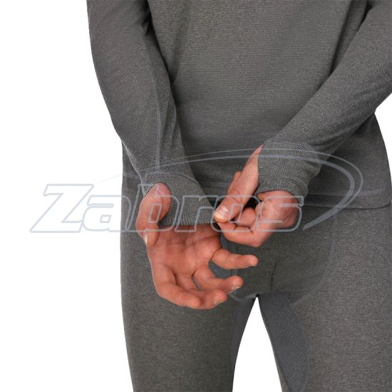 Ціна Simms Strata 160 LS Base Layer Crew, 14226, XXL, Dark Grey Heather