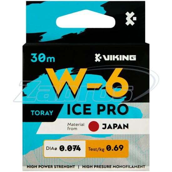 Фотографія Viking Fishing Ice Pro W-6, 0,124 мм, 1,63 кг, 30 м