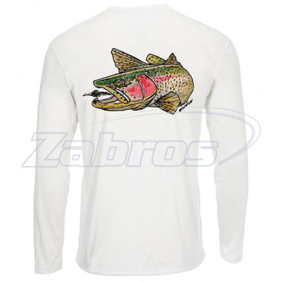 Фото Simms Solar Tech Tee - River Collection, 12883-119-20, S, Rainbow Trout White