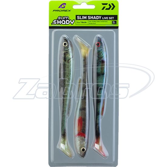 Фото Daiwa Prorex Real Slim Shady Live Set, 15100-915, 6,30", 16 см, 3 шт