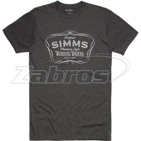 Фото Simms Montana Style T-Shirt, 13235-086-20, S, Charcoal Heather