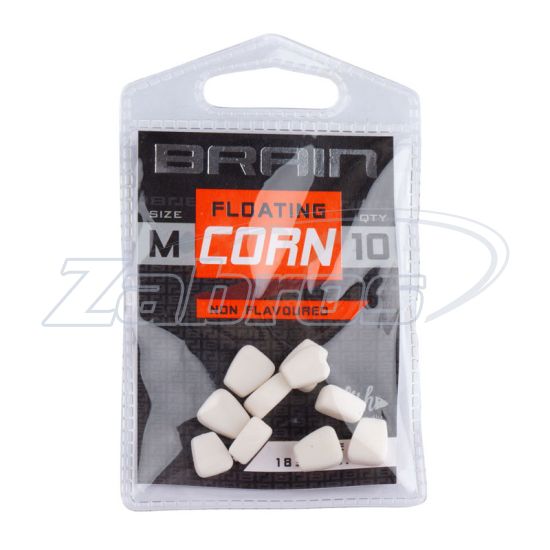 Фото Brain Fake Floating Corn Non Flavoured, 10 шт, 8x9 мм, White