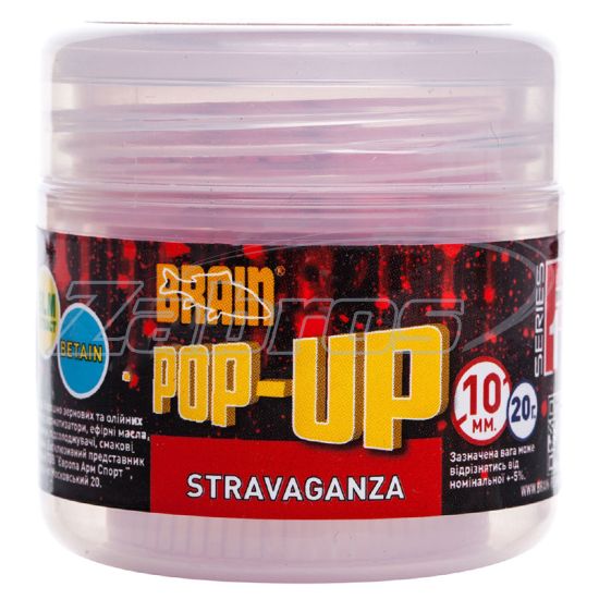 Фото Brain Pop-Up F1, Stravaganza (клубника с икрой), 20 г, 10 мм