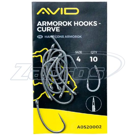 Фотография Avid Carp Armorok Hooks Curve, 4, 10 шт