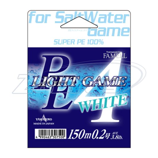 Фото Yamatoyo PE Light Game White, #0,2, 0,07 мм, 1,71 кг, 150 м