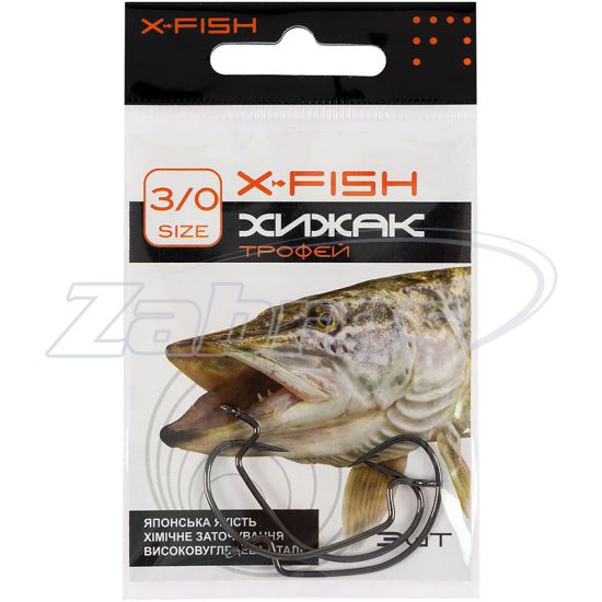 Картинка X-Fish Хищник Трофей, 3/0, 3 шт Картинка X-Fish Хищник Трофей, 3/0, 3 шт