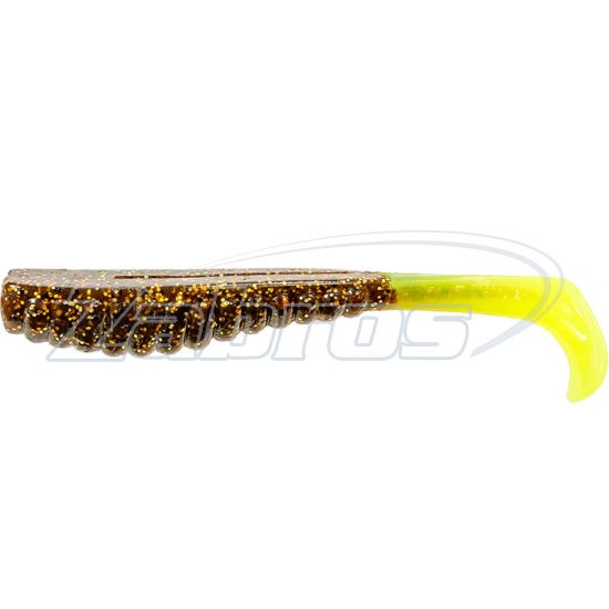 Фото Z-Man Swimmin' Trout Trick, 3,50", 8,9 см, 6 шт, Rootbeer/Chartreuse Tail