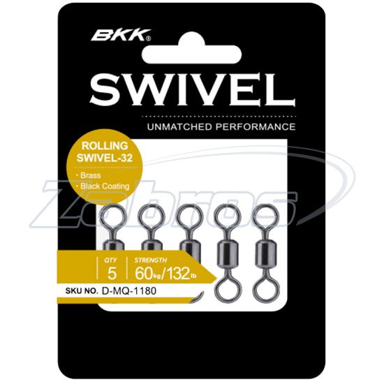Картинка BKK Rolling Swivel-32, 4, 35 кг, 10 шт Картинка BKK Rolling Swivel-32, 4, 35 кг, 10 шт