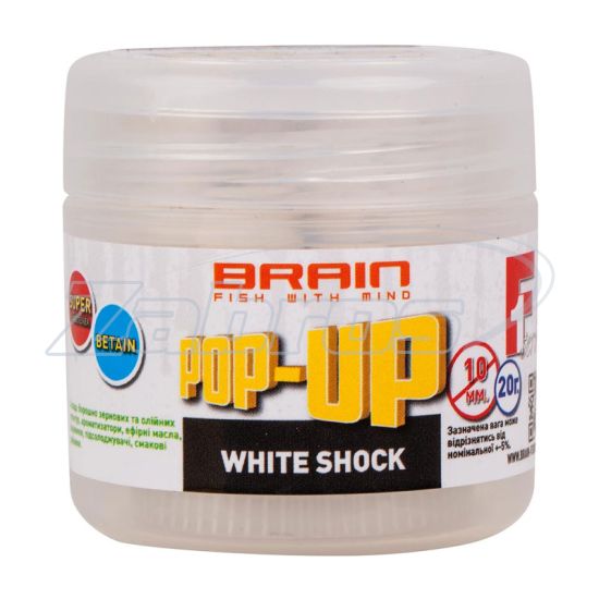 Фото Brain Pop-Up F1, White Shock (белый шоколад), 15 г, 12 мм