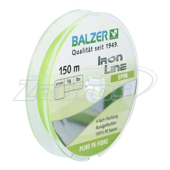 Фото Balzer Iron Line 4x, 12632 022, 0,22 мм, 14,2 кг, 150 м, Chartreuse