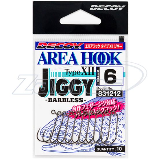 Картинка Decoy AH-12, Area Hook Type XII Jiggy, 8, 10 шт