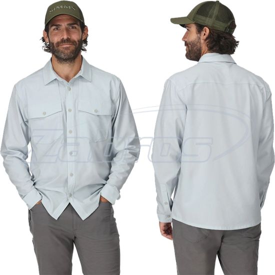 Фотография Simms No-See-Um Bugstopper LS Shirt, 14110-1326-50, XL, Bimini Blue Heather