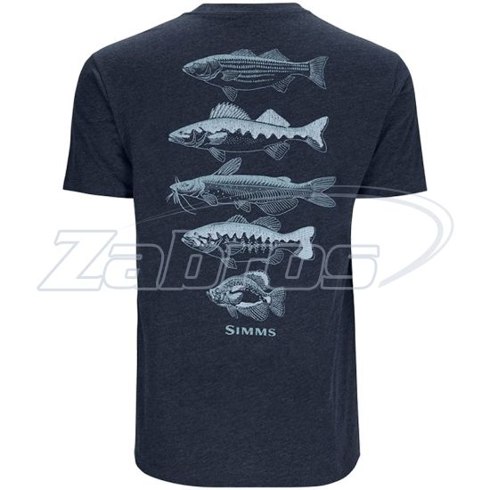 Фотография Simms Species T-Shirt, 14093-414-60, XXL, Navy Heather